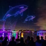 Ocean of Dreams drone show at SeaWorld San Diego
