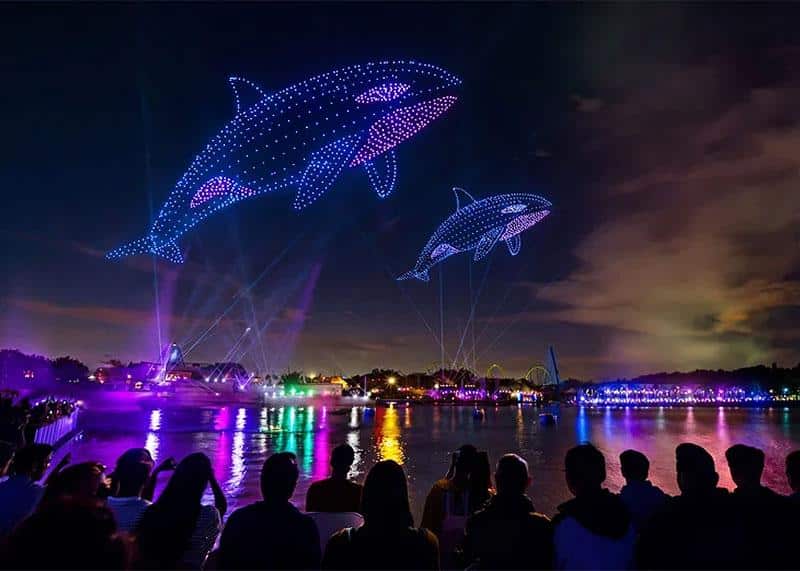 Ocean of Dreams drone show at SeaWorld San Diego