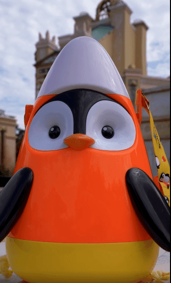 Candy corn penguin popcorn bucket at SeaWorld Orlando