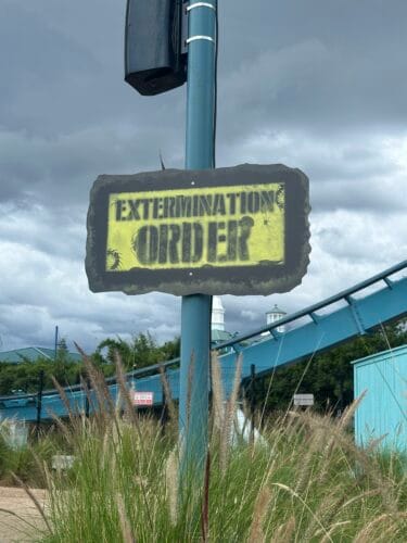 Extermination Order sign